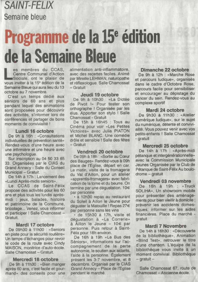 revue de presse 2023