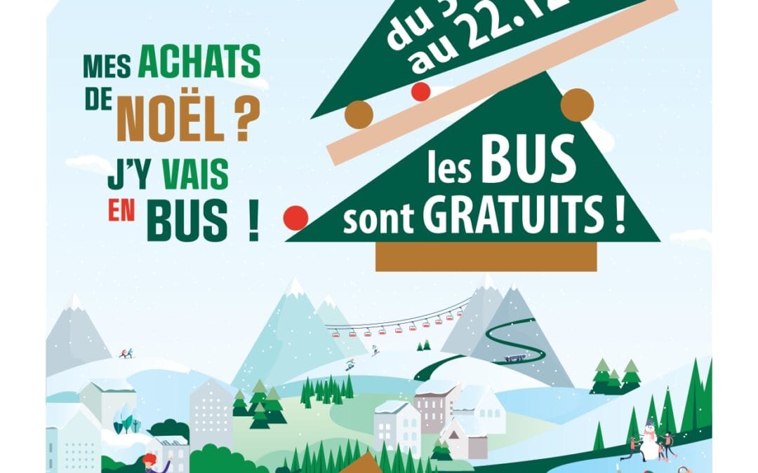 Bus gratuits les week-ends du 30/11 au 22/12