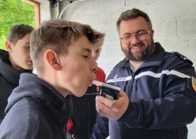 Rencontre avec la gendarmerie 2024 CMJ Saint Félix