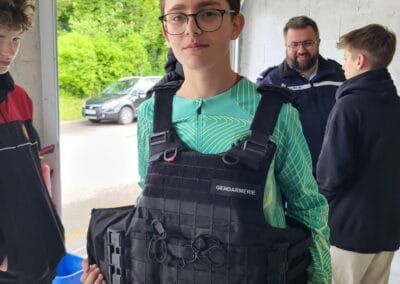 Rencontre avec la gendarmerie 2024 CMJ Saint Félix