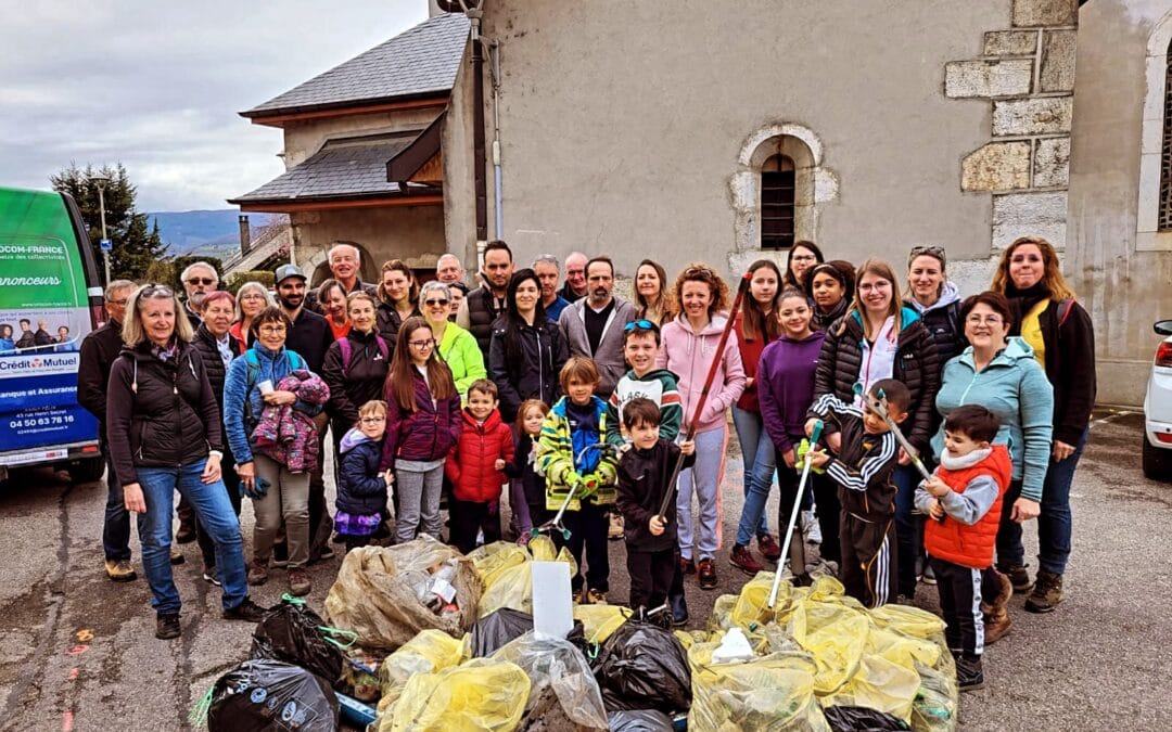 Collecte déchet nettoyage du village 